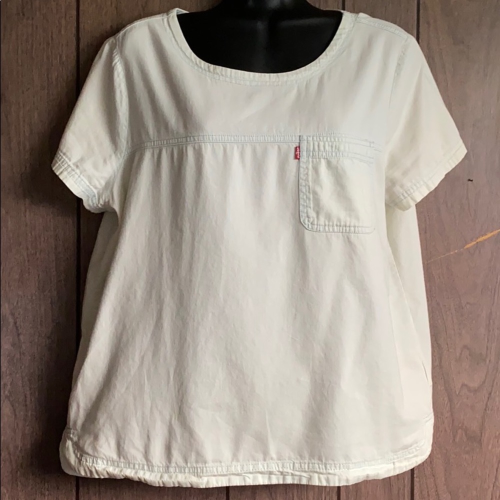 Vintage Levi’s pocket back zipper pullover shirt